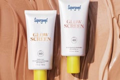 two sunscreens of sunflowers and a bottle of sunscreene