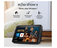 Amazon Echo Show 8 (2nd Gen) - Smart speaker with 8" HD screen, stereo sound 