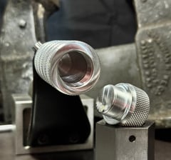 Raw metal container with cap off