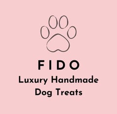 A logo showing a paw print for the handmade dog treats