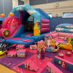 Princess Bouncy Castle Plymouth - Jumpin Janners - Bouncy Castle Hire Plymouth - Plympton - Plymstock - Saltash - Devon