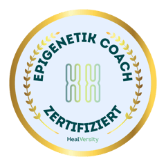 Zertifikatssiegel Healversity – Epigenetik Coach