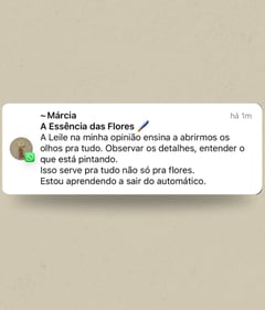 depoimento de aluna