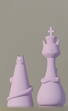Perfect for Cat and Chess lovers