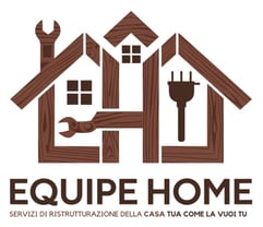 Logo completo di Equipe Home ristrutturazioni a Padova e provincia su sfondo bianco