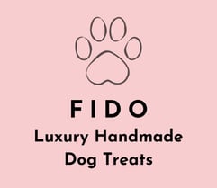 A logo showing a paw print for the handmade dog treats