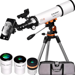 Slokey 50080 Telescopio Refractor 25x-250x para Niños y Principiantes 