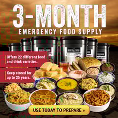 3-month emergency food pack