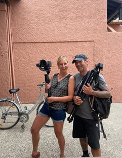 L'équipe Les Productions du Clap en tournage