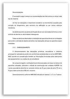 Foto de memorial descritivo de projeto hidrossanitário