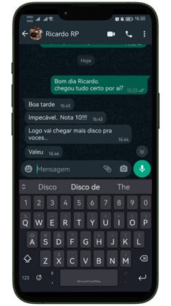 print de uma conversa de whatsapp