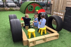 Children playing outdoors