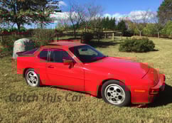Porsche 944 photograph / car art
