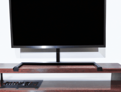 a television screen with a keyboard and mouse on it