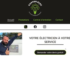 Capture d'écran du site cantonelec
