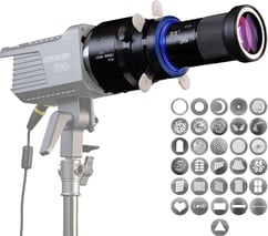 Bowens Mount Snoot Spotlight GOBO Projector- Compatible with Aputure Amaran 60D/XS/100X/D 200D/X