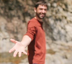 accompagner, souriant, thérapeute