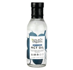 a bottle of organic mct oil