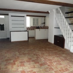 carreaux terre cuite roses panaches tradition