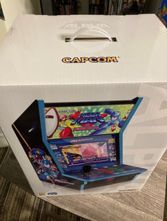 Evercade Alpha Mega Man Top of Box