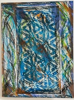 Collage painted card