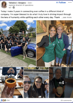 Starbucks employee advocacy example