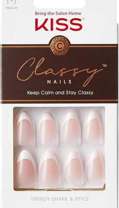 KISS Classy Fake Nails Ready-To-Wear DIY Manicure - Dashing, Waterproof, Smudge Proof