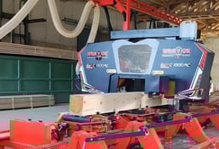 a machine that is sitting in a warehouse