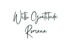 With Gratitude Romana