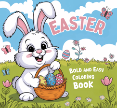 Easter Bold and Easy Coloring Book