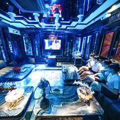 Không gian quán Karaoke Monaco Mỹ Đình hiện đại, view đẹp, phù hợp check-in sống ảo