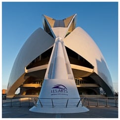 Opera House building, City of Arts and Sciences, Valencia, photograph by Philip Preston.