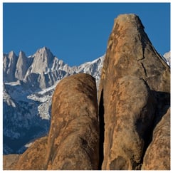 Alabama Hills landscape, Lone Pine, California, photograph by Philip Preston.