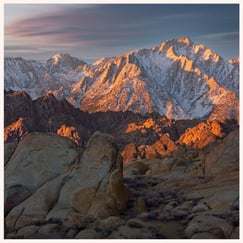 Alabama Hills landscape, Lone Pine, California, photograph by Philip Preston