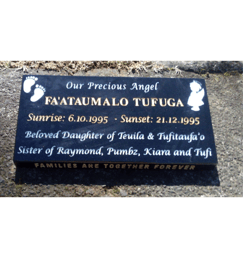 Baby headstone in Mangere Auckland NZ 