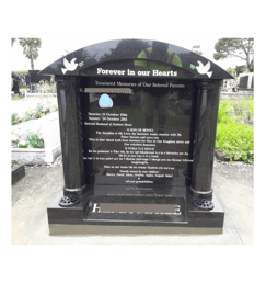 Headstone in Mangere Auckland NZ 