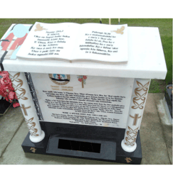 Temple headstone in Mangere Auckland NZ