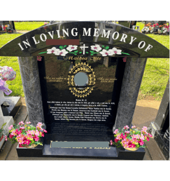 Temple headstone in Mangere Auckland NZ