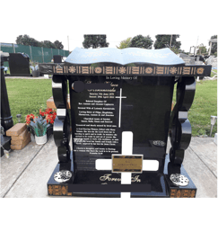 Headstone in Auckland NZ 