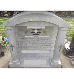 Temple headstone in Mangere Auckland NZ