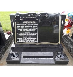 Headstone in Mangere NZ 