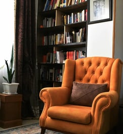 sillón de oficina de psicoterapia online Chile