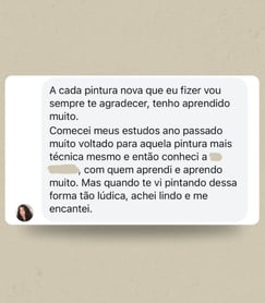 depoimento de aluna