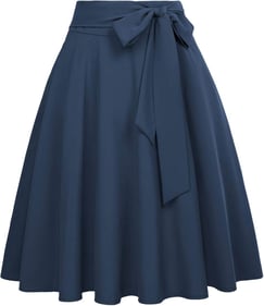  Pleated midi skirt