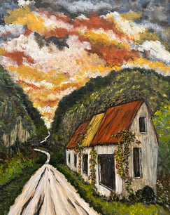 Stores Closed, 2025, Acrylic on canvas, 12 x 9 inches  $165