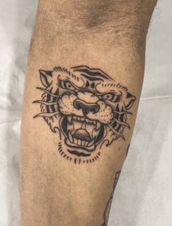 tatuagem tigre Old School