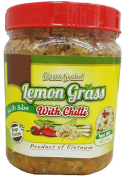 Frozen Grated Lemongrass With Chili, Sả xay đông lạnh với ớt UpBe Food 