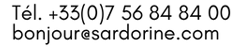 coordonnées Sardorine Production