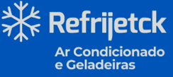 Refrijetck ar condicionado e refrigeração logo