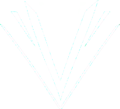 V logo made to resemble an open book.